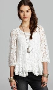 LAST CHANCE! Free people lace shirt